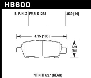 Nissan Sentra SE-R Brake Pads - Hawk Performance - HPS Street - `07-`09